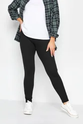 Women's Ponte Seam Detail Leggings Pants in Black Size: 8 - Black - Size: 8