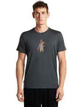T-shirt à Manches Courtes 150 Tech Lite Bear Tour Obsidian S - Icebreaker - FashionsVida