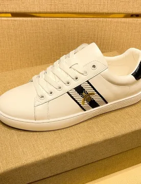 Brand Fashion Embroidered Bee Shoes Man Quality Genuine Leather Men's Skate Shoes Luxury Designer Sneakers zapatos de skateboard - Aliexpress - FashionsVida
