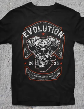 Motorcycle Evolution Engine T-Shirt 100% Cotton O-Neck Short Sleeve Summer Casual Mens T-shirt Size S-3XL - Aliexpress - FashionsVida