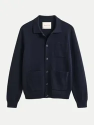 Cardigan mit Schmuckknöpfen Blau M