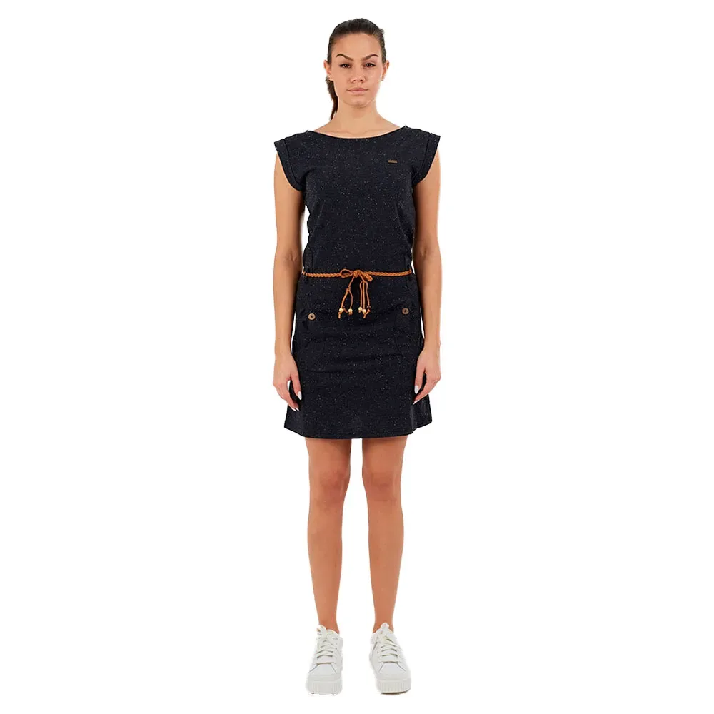 Vestito Corto A Maniche Corte Sagitta Black S - Fundango - FashionsVida
