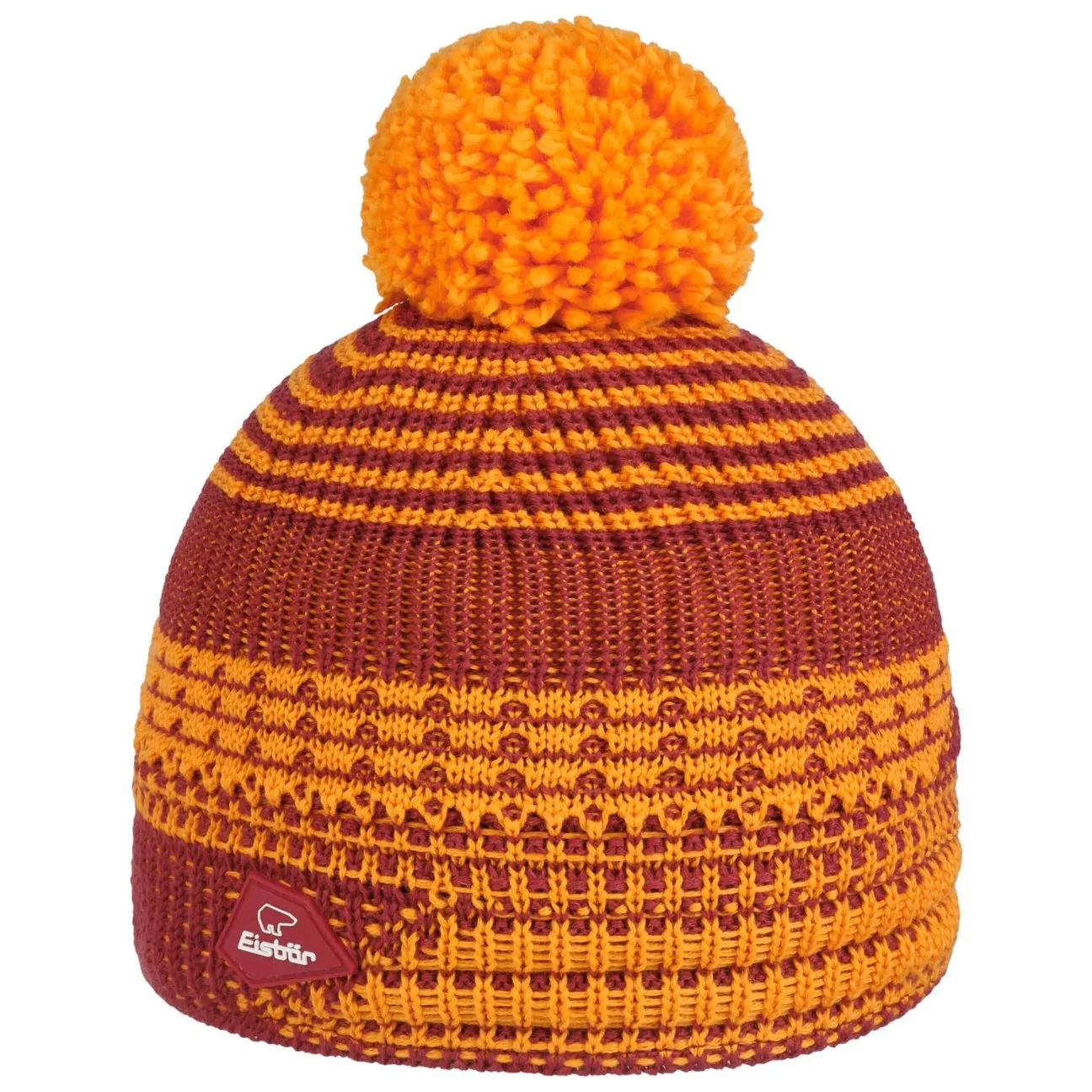 Nona Pompom Hat by - orange - Herren - Size: One Size - Eisbär - FashionsVida