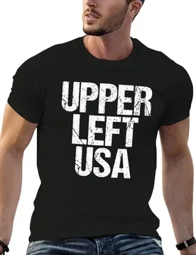 Upper Left USA PNW Pacific Northwest Washington state T-Shirt Work Short Sleeve Cotton Top - Aliexpress - FashionsVida
