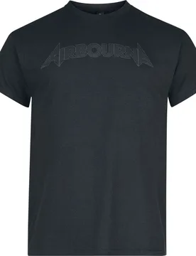 T-Shirt - Black On Black Logo - S bis 4XL - für Männer - Größe XL - schwarz - Lizenziertes Merchandise! - Männer - male - Airbourne - FashionsVida