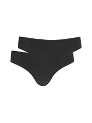 Pants 2er Pkg. ADVANTAGE MODAL INVISIBLE black schwarz 38 damen