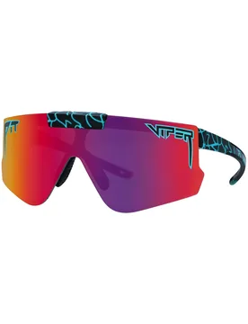 Lunettes de soleil relevables - The Voltage Flip Offs Black/Turquoise - Noir - Pit Viper - FashionsVida