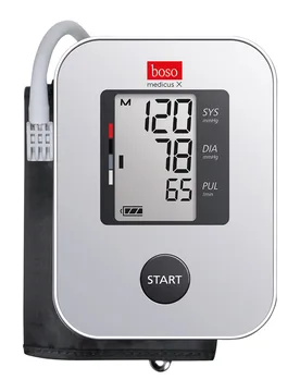 Oberarm-Blutdruckmessgerät Boso Medicus x silber weiss - BOSCH & SOHN - FashionsVida