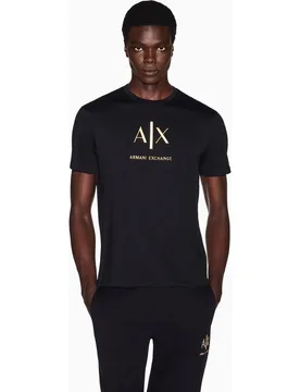 Camiseta de hombre manga corta con logo gold - Armani Exchange - FashionsVida