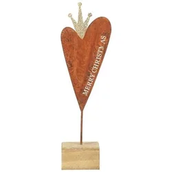 Weihnachtsdekorationen Kleines Herz Mit Holzsockel Einheitsgrösse