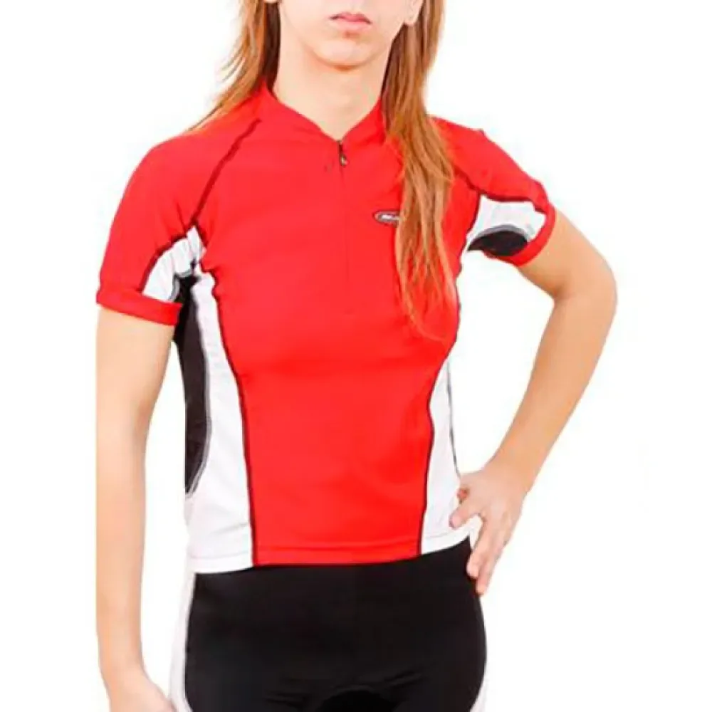 Maglia A Maniche Corte Due Red / White - Massi - FashionsVida