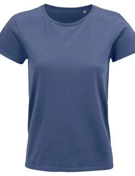 Womens/ladies Crusader Organic T-Shirt (Denim) - Blue - Size 2xl - SOLS - FashionsVida