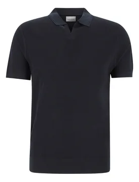 POLO OPEN COLLAR SS NAVY male - M - FashionsVida