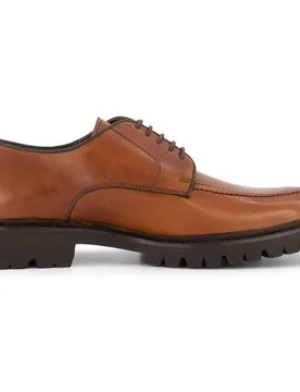 Zapato de campo de hombre cordones piel suela vibram - Verhunt - FashionsVida