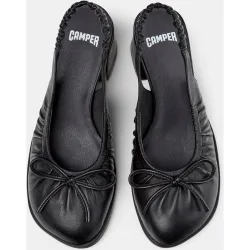 Mocasines con tacón de mujer de piel kora