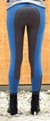 Manski Kinder Reithose LOTTA Grip blue/grey 140