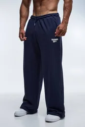 Herren Trainingsabteilung Weit Geschnittene Schlingenrücken Jogginghose Navy Größe Small