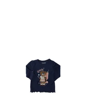 T-shirt girocollo KIDS BLU NAVY 3 - Guess - FashionsVida