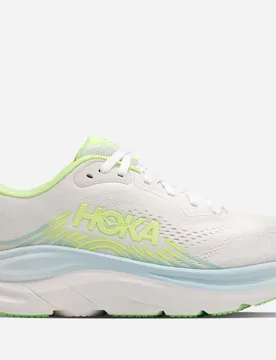 Women's Clifton 11 Road Running Shoes in Frost/Neon Yuzu, Size 3.5 - HOKA - FashionsVida