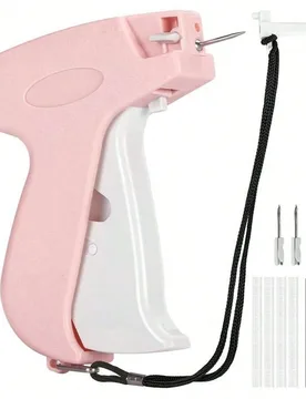 Set Pistola Etiquetadora de Ropa de Alta Velocidad - 1000 Ganchos, 5 Agujas, Fabricación de Etiquetas de Ropa DIY, Adecuada para Etiquetas de Precios - Shein - FashionsVida