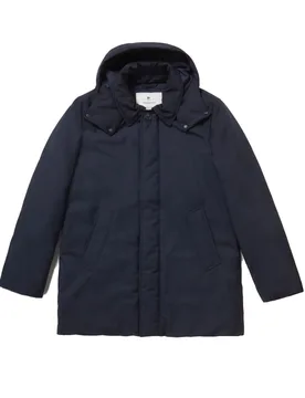 Ut2346 3989 Blu Barrow Mac WOOU0258MR - Woolrich - FashionsVida