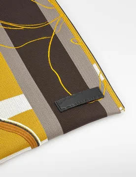 Shopper de mujer plano estampado con bordados - Adolfo Dominguez - FashionsVida