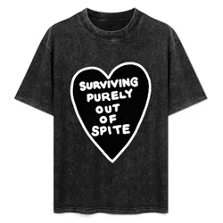 Surviving purely out of spite T-Shirt Soft Lightweight Cotton T-Shirt