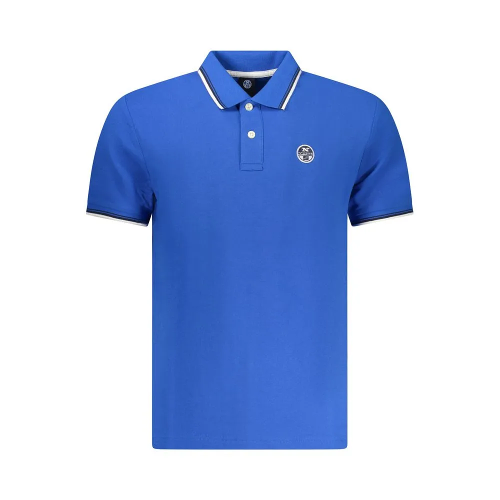 Mens Blue Cotton Men Polo Shirt - Size X-Large - North Sails - FashionsVida