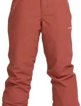 Wasserfeste, atmungsaktive Hose für die Schneehose Frostique Insulated Pant Henna Kindergröße S Rot - Volcom - FashionsVida