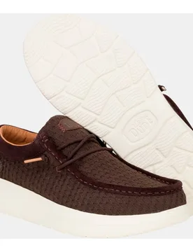Zapato de cordones de hombre en algodón - HeyDude - FashionsVida