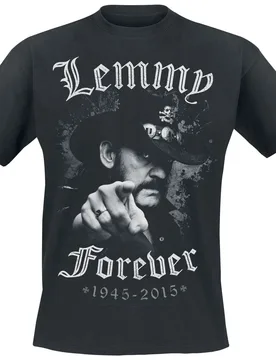 T-Shirt - Lemmy - Forever - M bis 5XL - für Männer - Größe XL - schwarz - EMP exklusives Merchandise! - Männer - male - Motörhead - FashionsVida