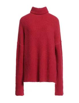 Rollkragenpullover Damen Rot L,S Damen - Uma Wang - FashionsVida