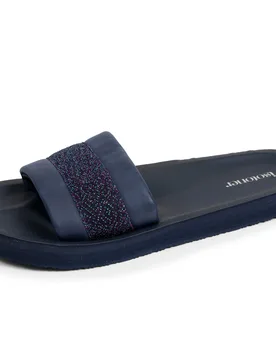 Mules moulées Marine Pailleté marine pailleté 37 - Isotoner - FashionsVida