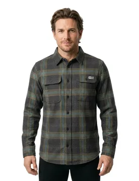Chemise à Manches Longues Swellter Polar Flannel Phantom S - Salty Crew - FashionsVida