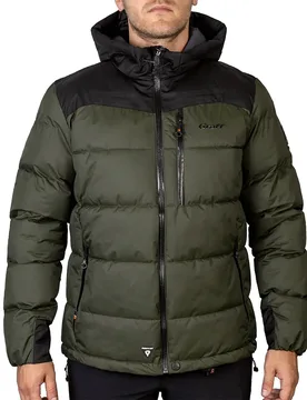Primaloft® Quilted 645-o Jacket Black / Olive 2XL Men - Graff - FashionsVida