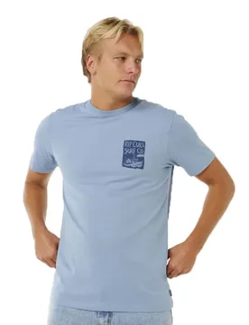 T-shirt à Manches Courtes Keep On Trucking Faded Denim S - Rip curl - FashionsVida