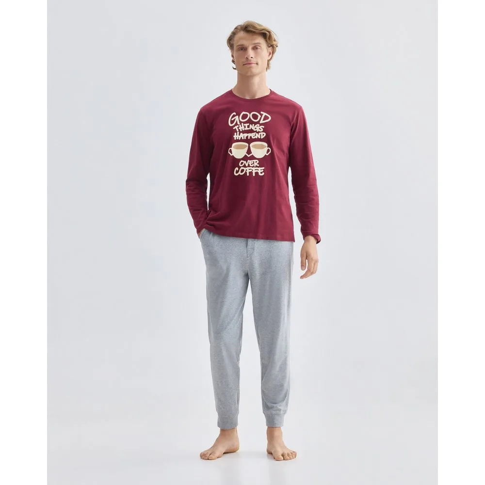 Pijama largo de punto hombre - Dustin - FashionsVida