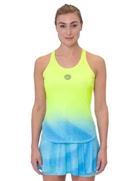 Maglietta Senza Maniche Beach Spirit Neon Yellow / Aqua XL - Bidi badu - FashionsVida