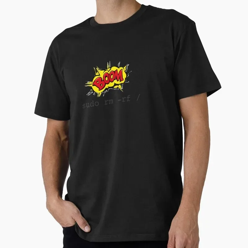 Sudo RM RF for Linux Command Funny Operating System Graphic T‑Shirt Casual Short Sleeve Tees Geek IT Developer Fan Gift Tops - Aliexpress - FashionsVida
