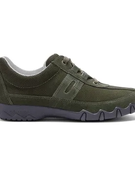 Women's Wide Fit 'Leanne II' Trainers in Dark Olive Size: 5.5 - Dark Olive - Size: 5.5 - Hotter - FashionsVida