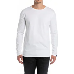 Camiseta de hombre de manga larga y cuello redondo