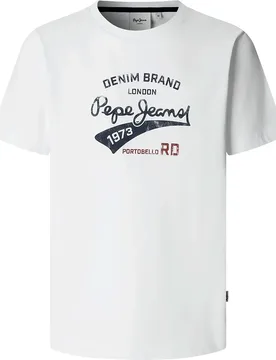Maglietta A Maniche Corte Giles White 2XL - Pepe jeans - FashionsVida