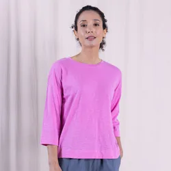 Sleeve Jersey Top - Orchid
