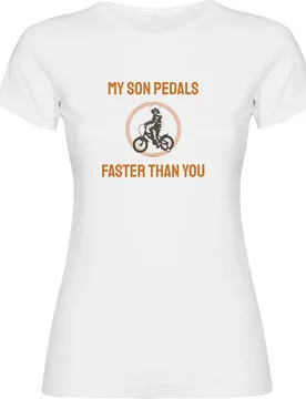 Maglietta A Maniche Corte Faster Than You White - Kruskis - FashionsVida