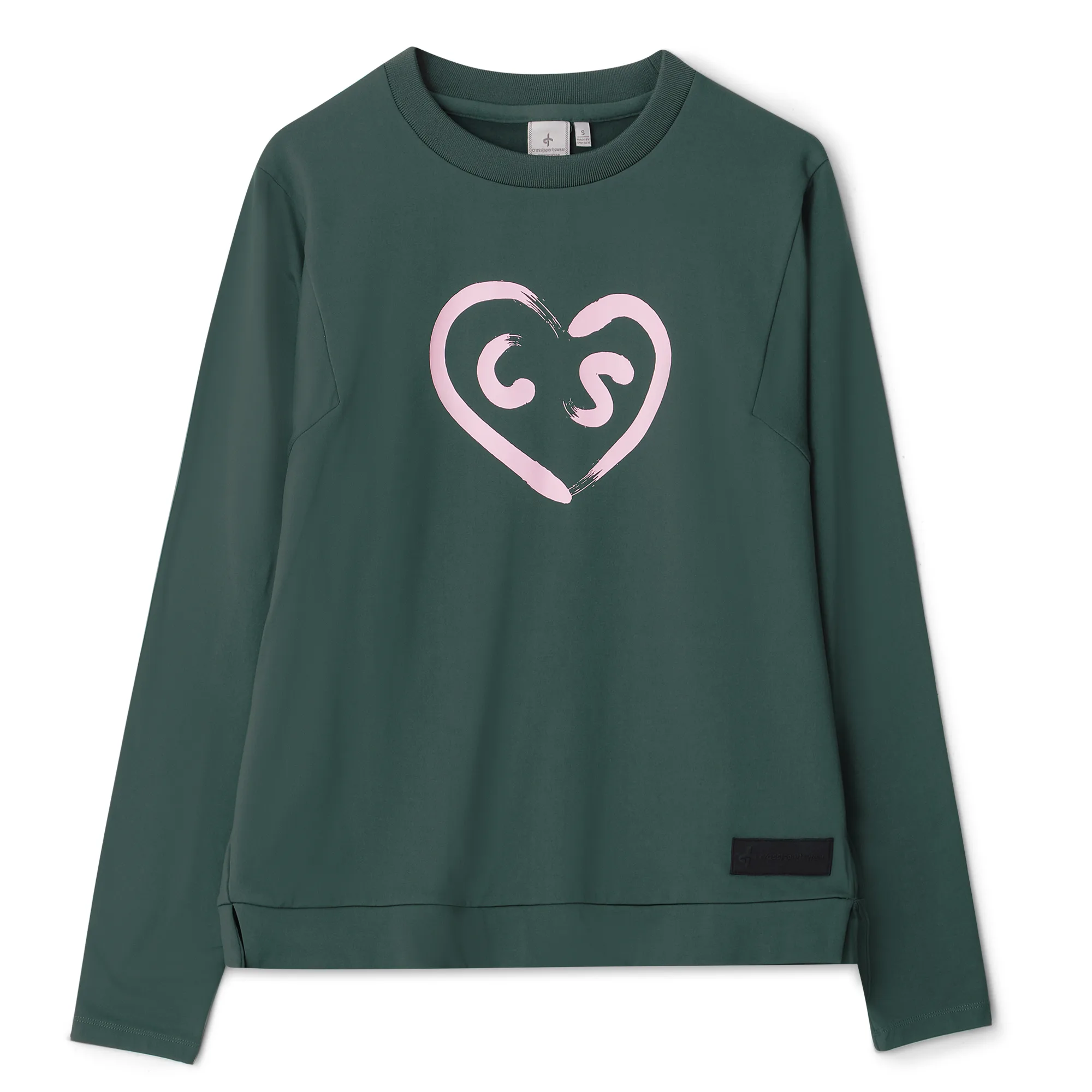 Cross Pullover Heart Crew, gruen s - Cross - FashionsVida