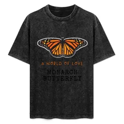 Monarch Butterfly T-Shirt Plus Size Solid Color T-Shirt