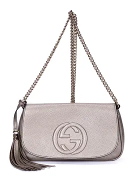 Pre-Owned Womens Soho Chain Crossbody Shoulder Bag - Silver - One Size - Gucci - FashionsVida