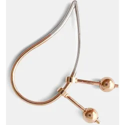 Piercing único Small Mixed Drop de oro bicolor