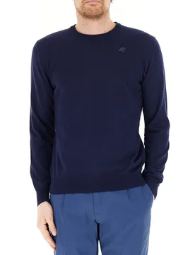 Maglione girocollo BLU SCURO M - K-way - FashionsVida
