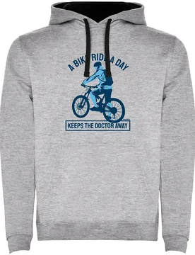 Felpa Con Cappuccio Keep The Doctor Away Vigore Grey - Kruskis - FashionsVida